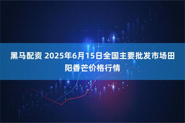 黑马配资 2025年6月15日全国主要批发市场田阳香芒价格行情