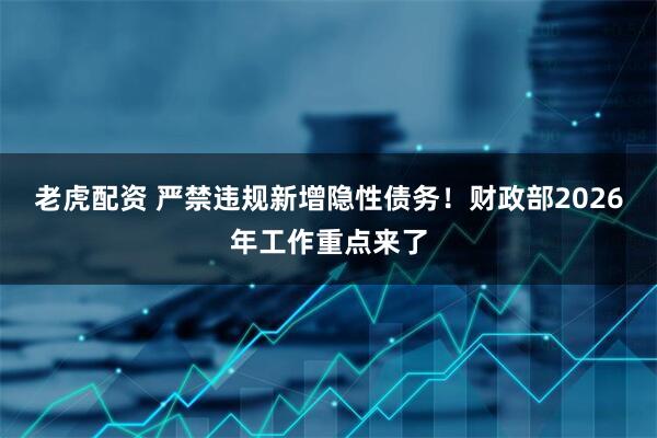 老虎配资 严禁违规新增隐性债务！财政部2026年工作重点来了
